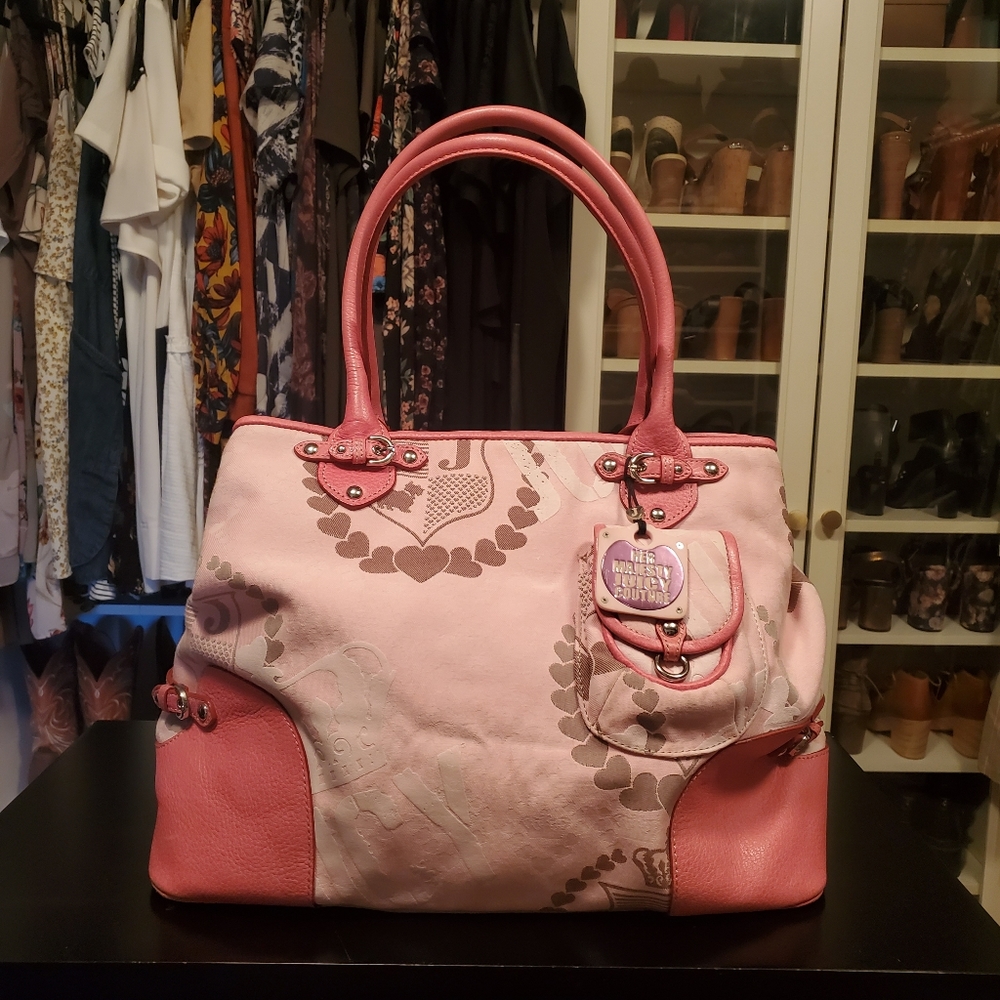 Juicy Couture Large Tote Multipocket Bag Pink